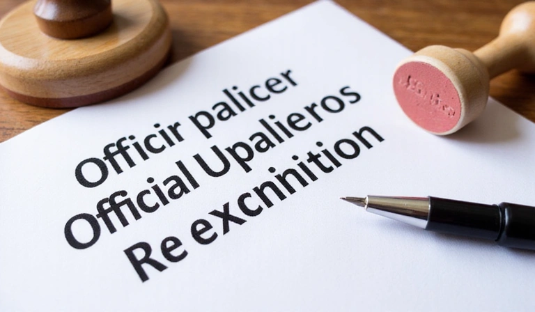 Document with a stamp and pen, symbolizing policy updates